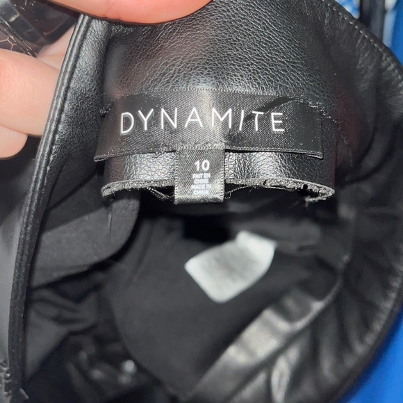 Black dynamite leather pants. - Picture 1 of 2